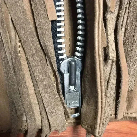 Open Road Wilson’ Vintage Leather Fringe Jacket,XL - Picture 6 of 9